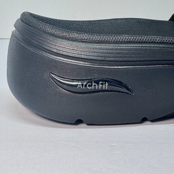 Skechers Women's Wide Fit GOwalk Arch Fit 2.0 Sandals, Size 10 W, 10 wide, black - Picture 5 of 16